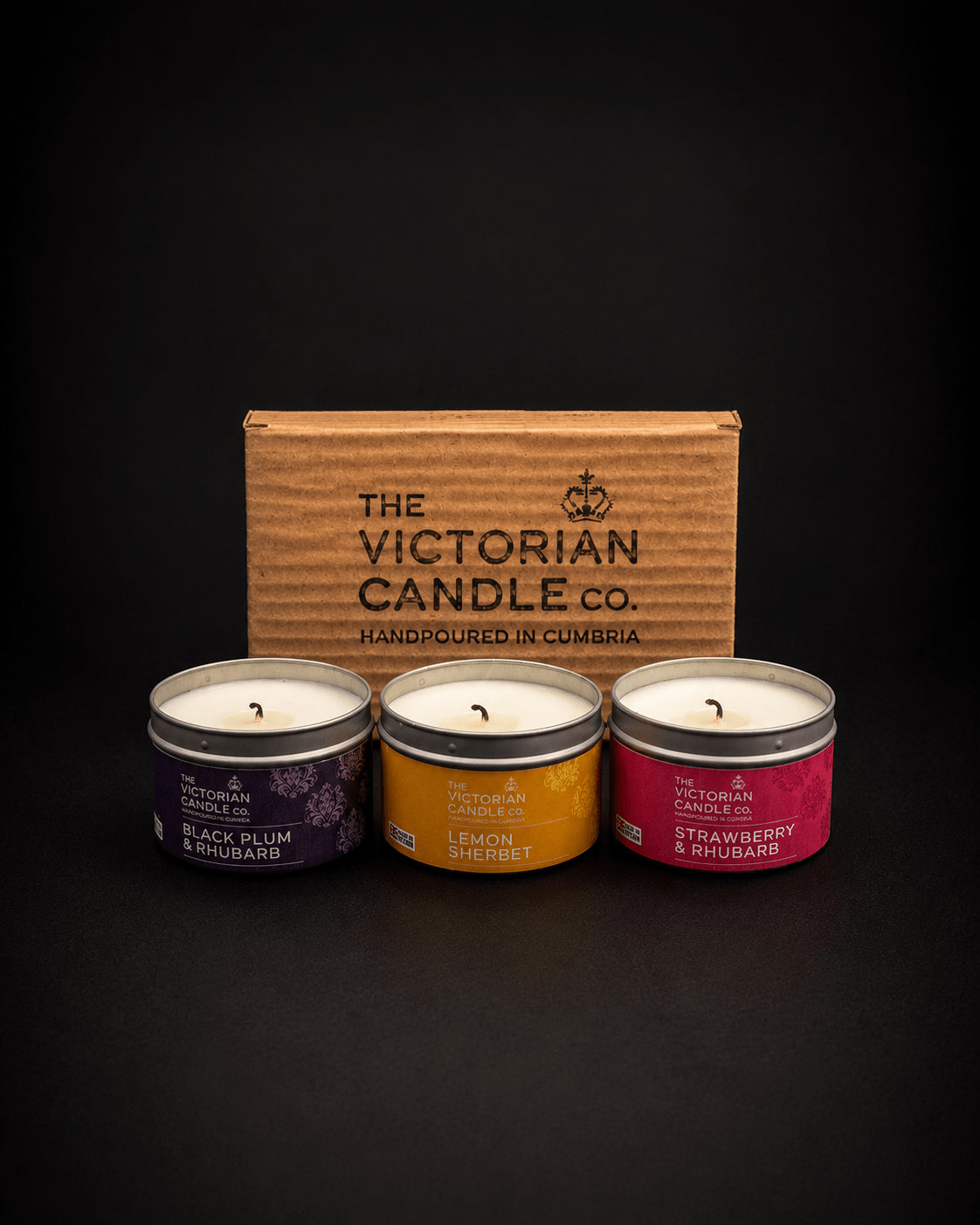 Trio Candle Gift Box - 3 Handpoured Soy Candles