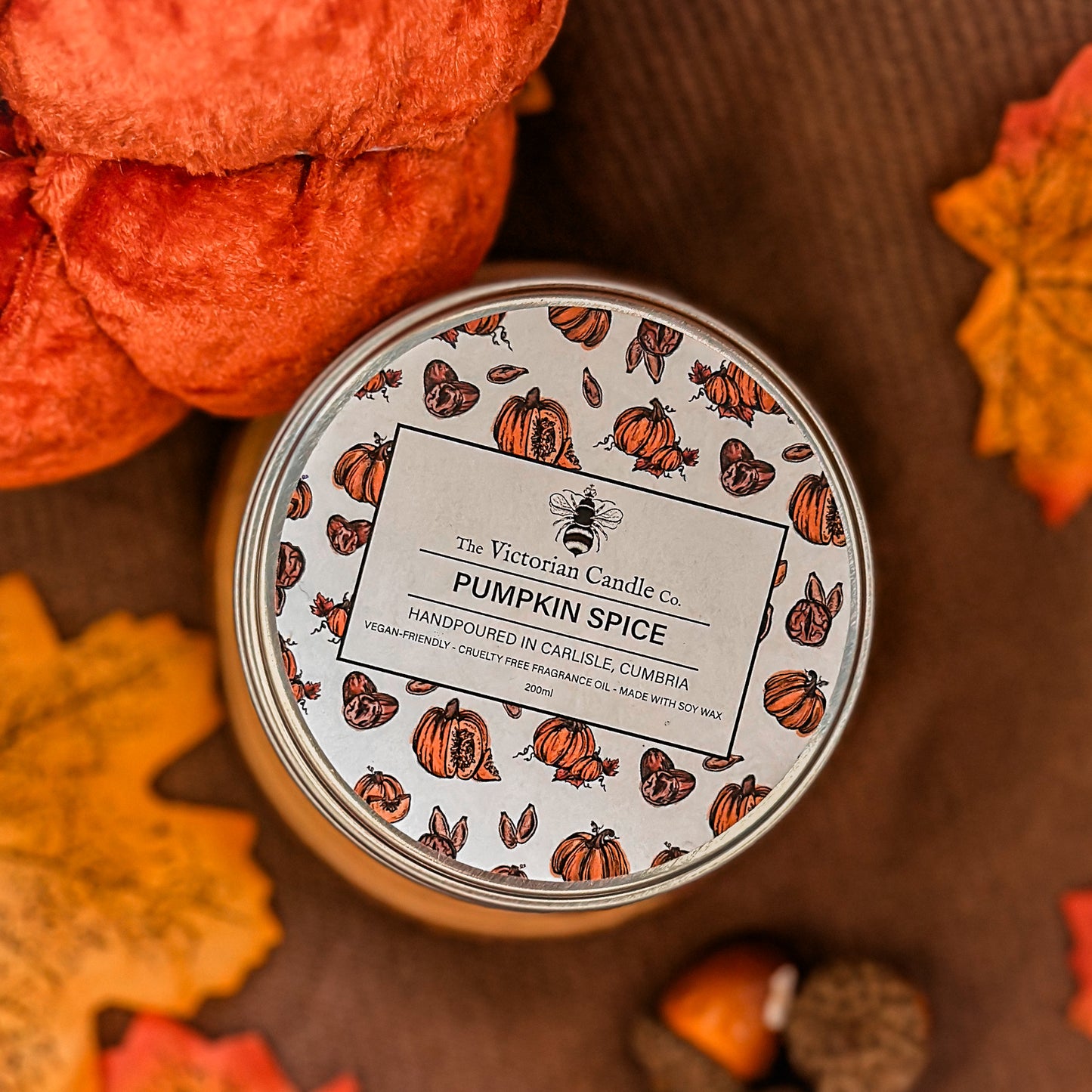 Pumpkin Spice - Scented Candle - 100ml Tin