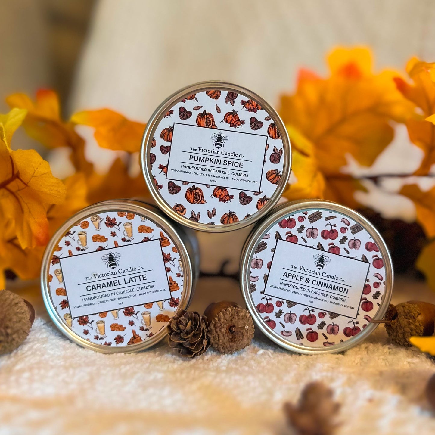 The Cosy Autumn Trio - 3 x 100ml Tin 🍂
