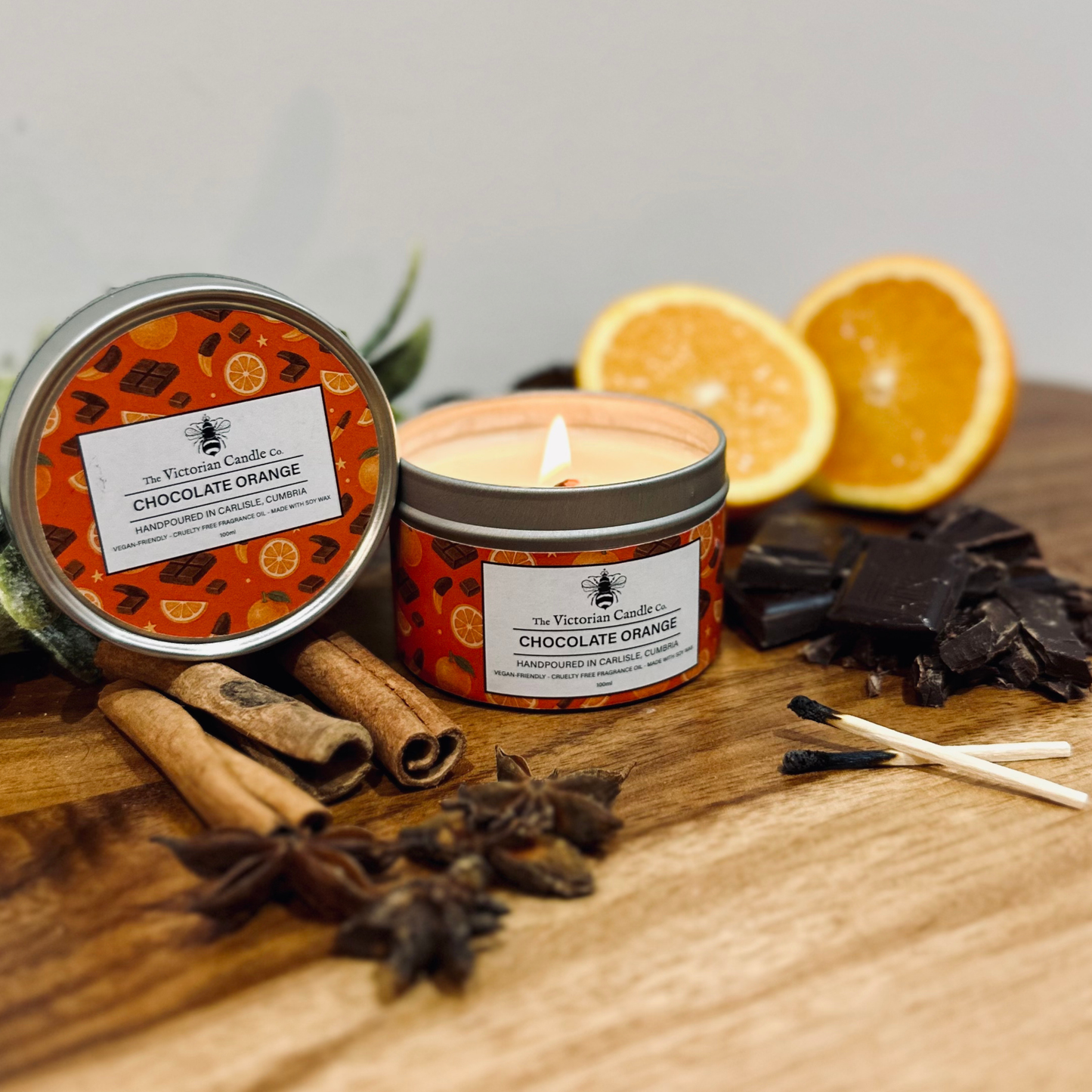 NEW Chocolate Orange - Scented Candle - 100ml Tin 🍊