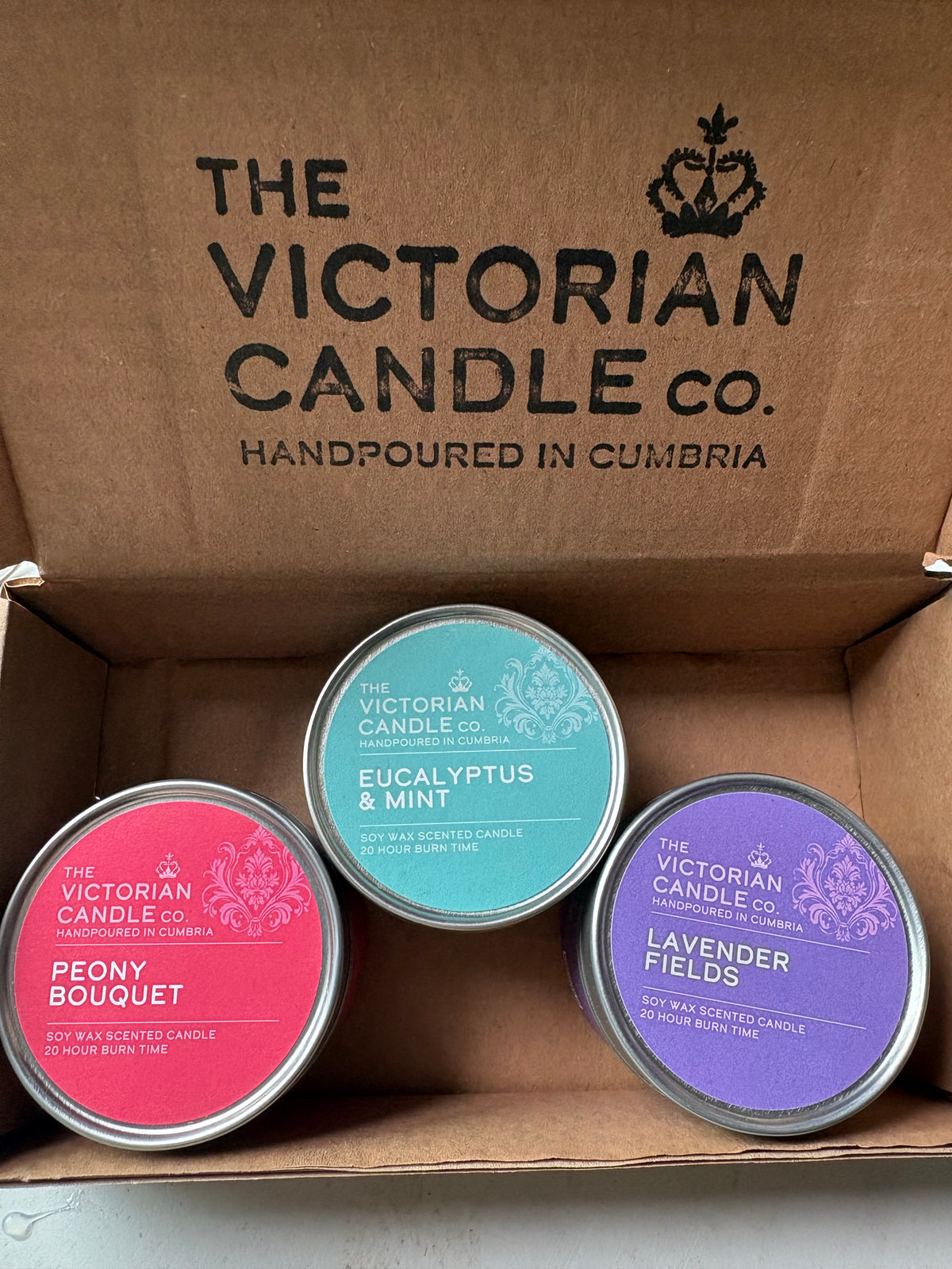 Trio Candle Gift Box – Botanical - The Victorian Candle Co.