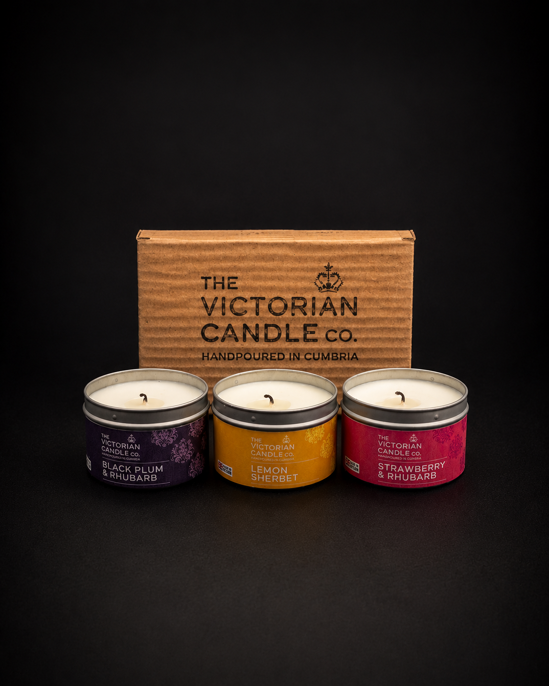 Trio Candle Gift Box - 3 Handpoured Soy Candles