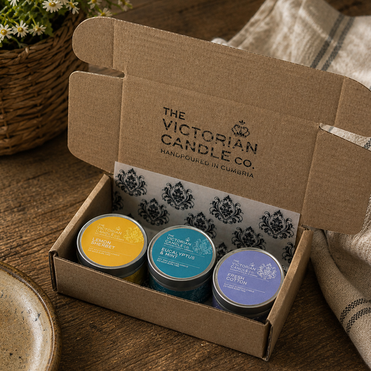 Trio Candle Gift Box - 3 Handpoured Soy Candles