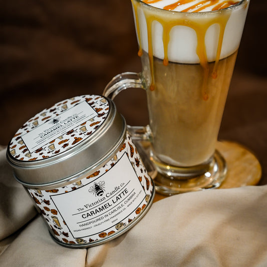 (Large) Caramel Latte - Scented Candle - 200ml Tin