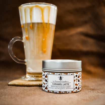 Caramel Latte - Scented Candle - 100ml Tin