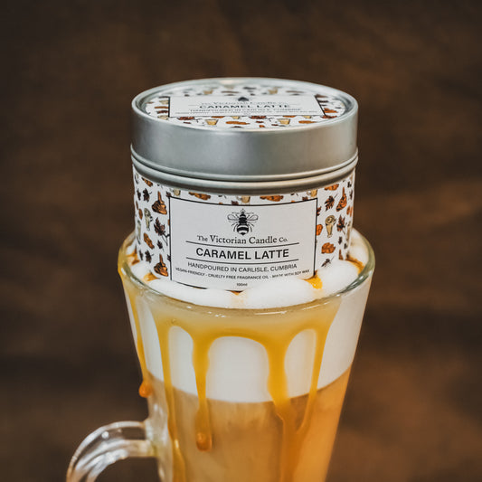 Caramel Latte - Scented Candle - 100ml Tin
