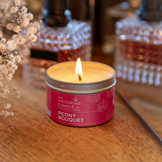 Peony Bouquet Scented Soy Candle - 20 Hour Burn
