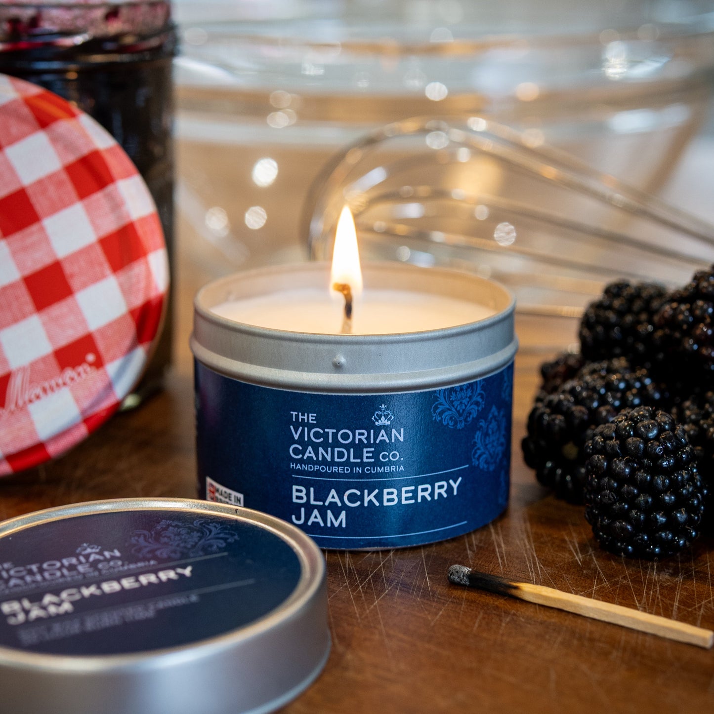 Blackberry Jam Scented Soy Candle - 20 Hour Burn