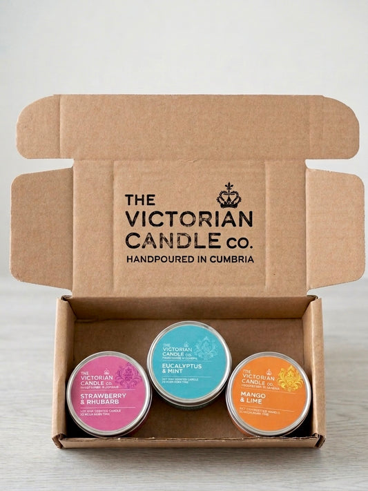 Trio Candle Gift Box - 3 Handpoured Soy Candles