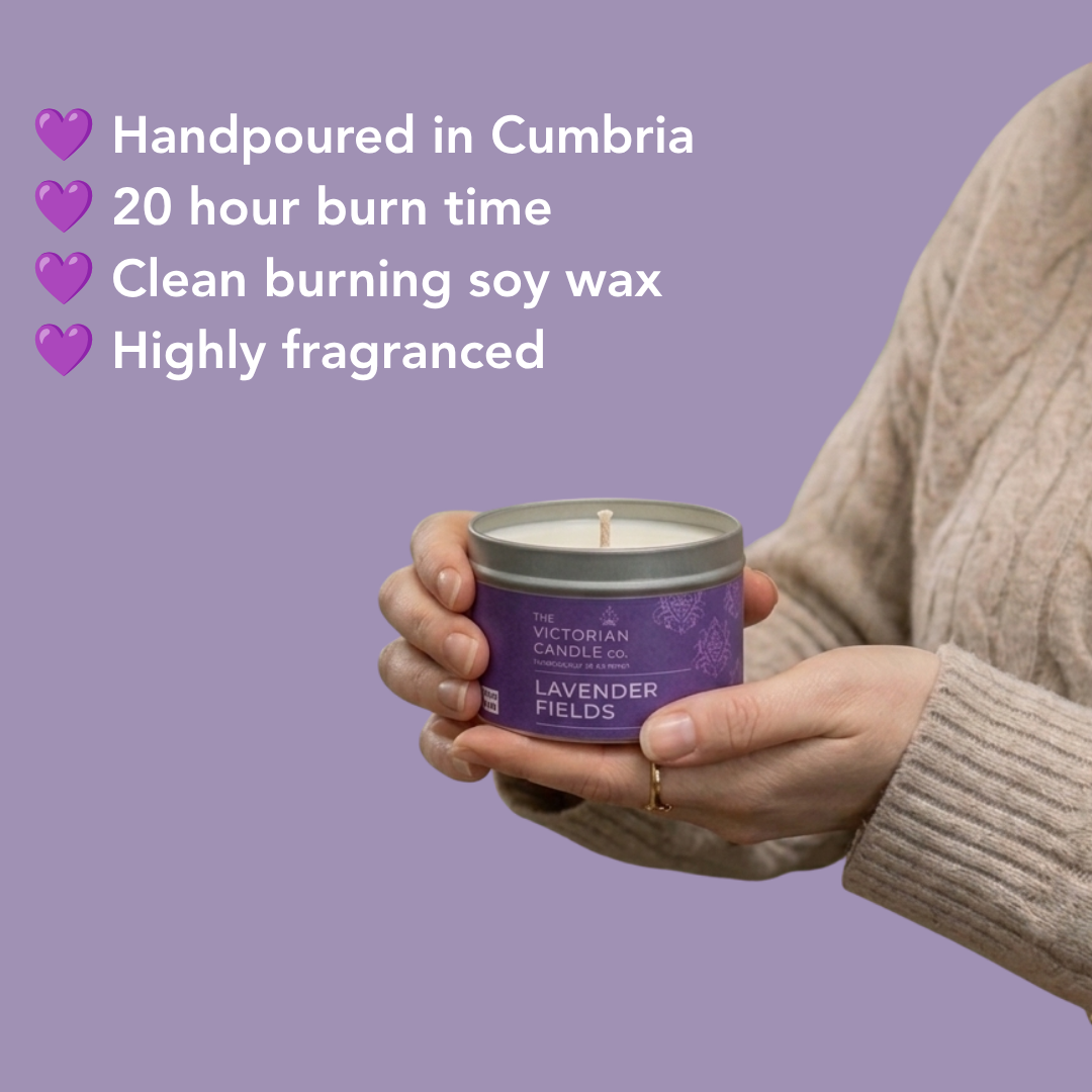 Lavender Fields Scented Soy Candle - 20 Hour Burn