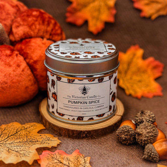 (Large) Pumpkin Spice - Scented Candle - 200ml Tin