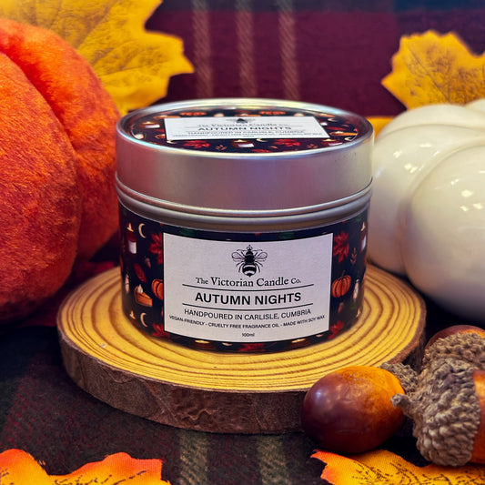 Autumn Nights - Scented Candle - 100ml Tin