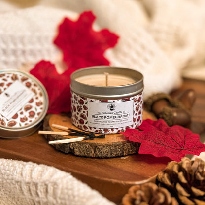 Black Pomegranate - Scented Candle - 100ml Tin