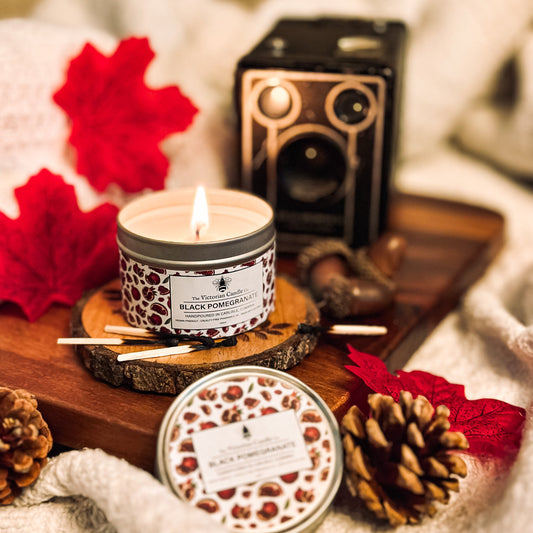 Black Pomegranate - Scented Candle - 100ml Tin