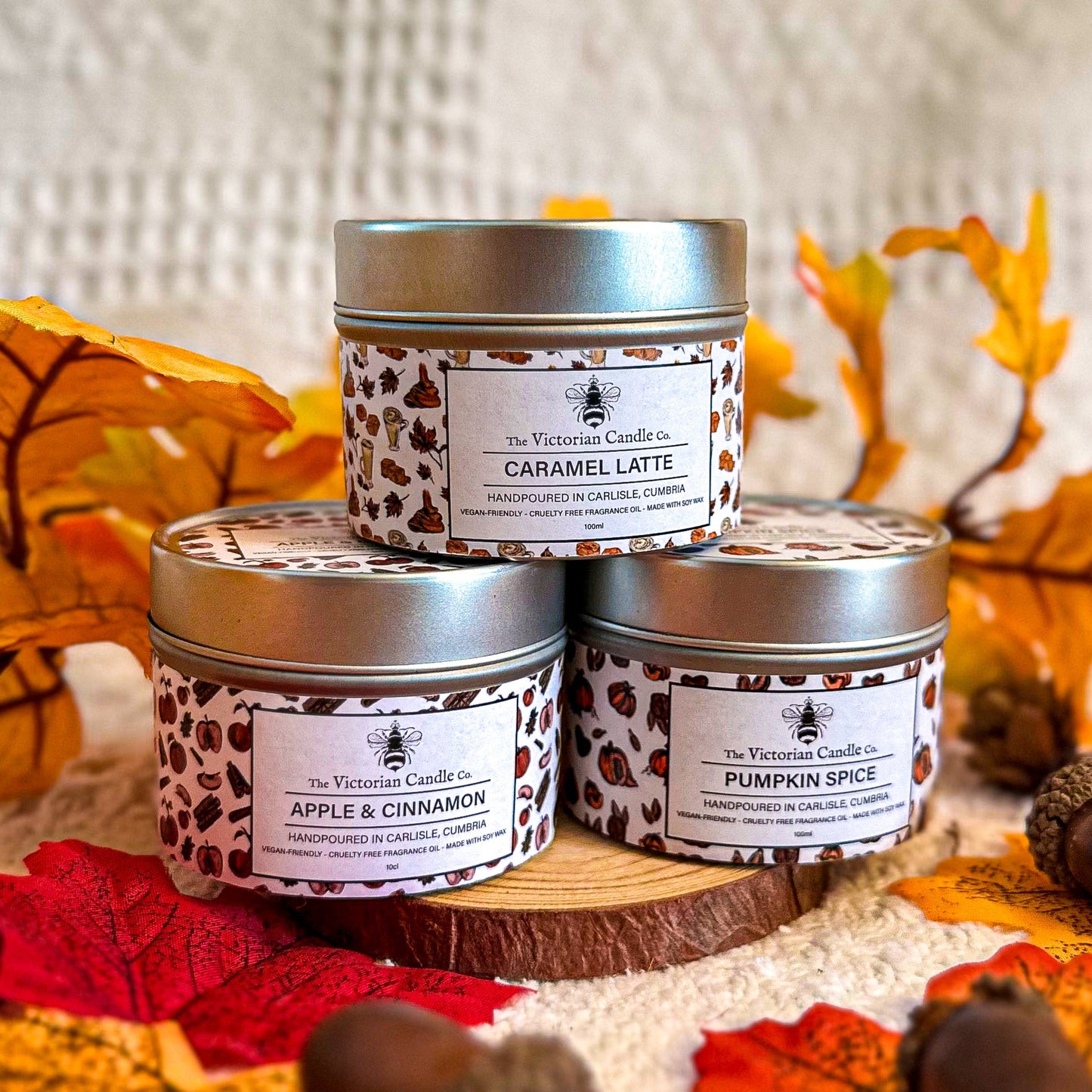 The Cosy Autumn Trio - 3 x 100ml Tin 🍂