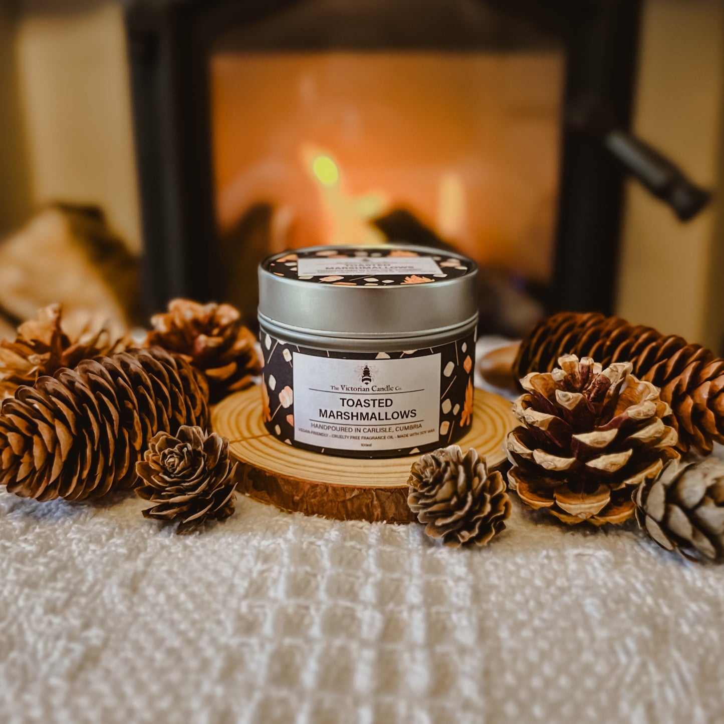Toasted Marshmallow - Scented Candle - 100ml Tin