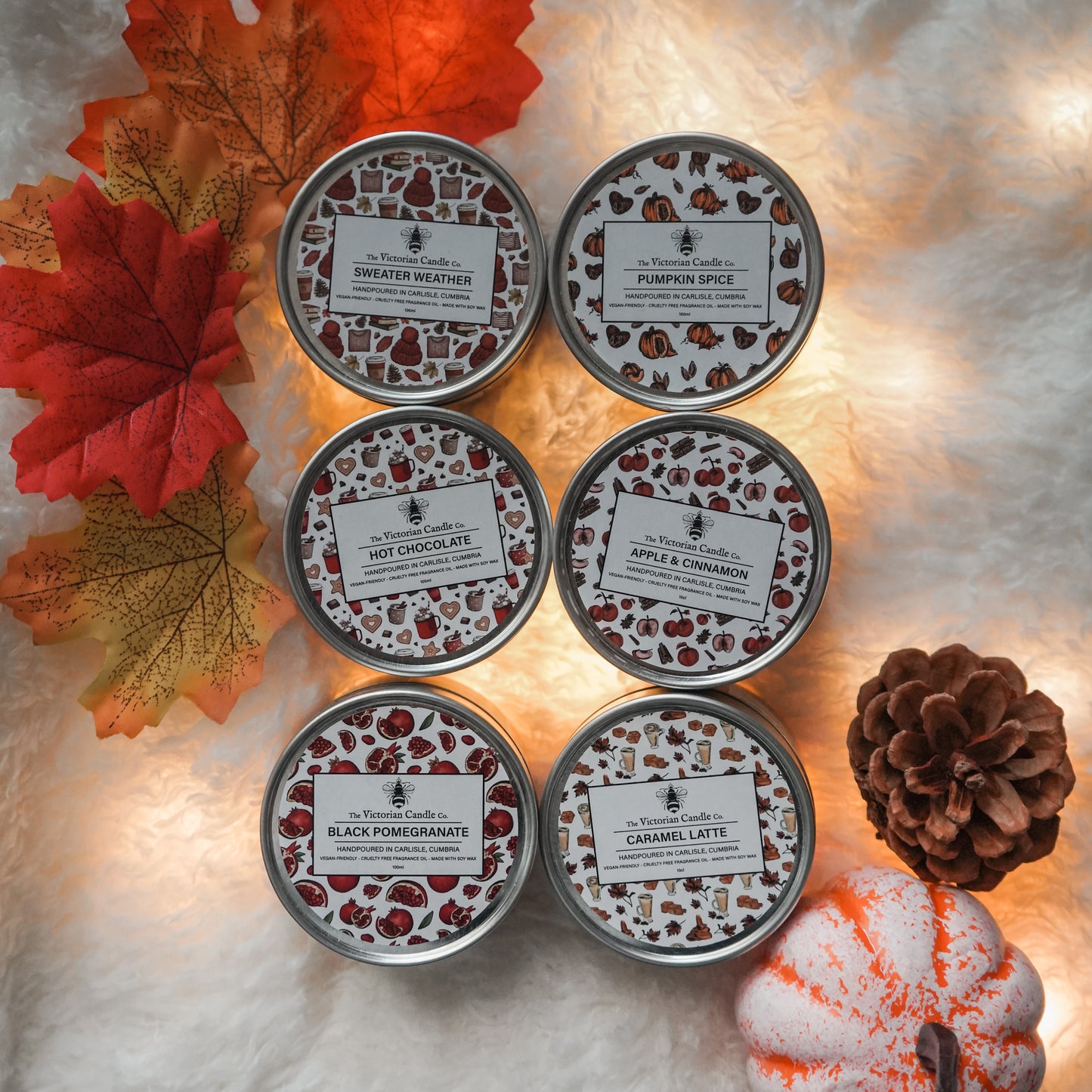 Autumn Collection Box - 6 x 100ml Tin 🌰