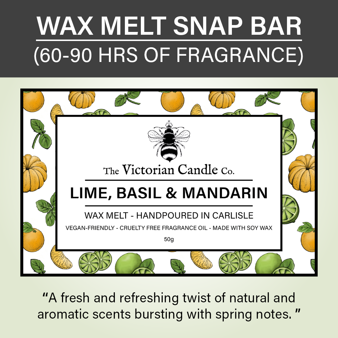Lime, Basil & Mandarin - Wax Melt Snap Bar