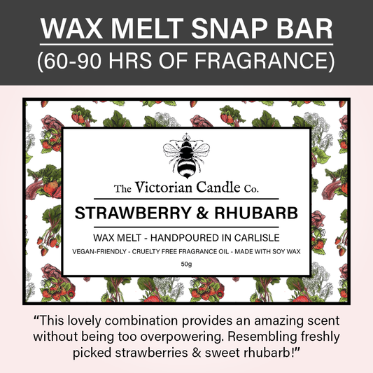 Strawberry & Rhubarb - Wax Melt Snap Bar